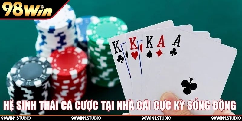 Hệ sinh thái cá cược tại nhà cái cực kỳ sống động